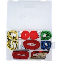 Dunlop Spanngurt-Set 8-tlg. Schnellverriegelungs-Zurrgurt