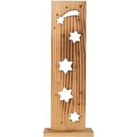 NÄVE LED-Holz-Dekoleuchte "STERNE"