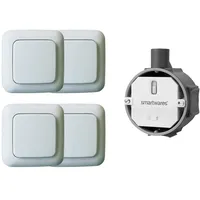 Smartwares Funk Schalter Set = Funk-Einbauschalter + 4 x