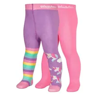 Playshoes Strumpfhose Strumpfhose, Einhorn 2er Set in Violett/Rosa |