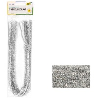 Folia Chenilledraht Pfeifenputzer silber 10 Stück