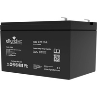 Offgridtec Offgridtec® 12Ah 12V Bleiakku AGM Zyklenfest USV Ersatz