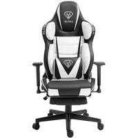 Trisens Gaming Stuhl Chair Racing Chefsessel mit Sportsitz und