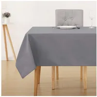 Deconovo Tischdecke Wasserabweisend Tischwäsche Tischtücher, 200x137 cm, Grau, 1