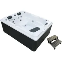 SANOTECHNIK Whirlpool »DIABLO«, (Set), 210x160x80 cm, inkl. Einstiegsleiter und