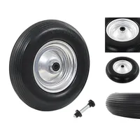 VidaXL Schubkarrenrad mit Achse Massives PU 4,00 - 8