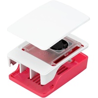 Raspberry Pi Offizielles Gehäuse für Raspberry Pi 5, weiß/rot