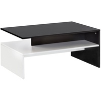 Wohnling Couchtisch Schwarz Spanplatte 90 x 60 x 43