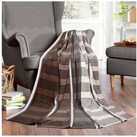 BestLivings Kuscheldecke superflauschige Mikrofaser Decke 150x200cm (Streifen) Flauschige Wohndecke