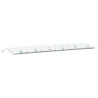 VidaXL Gartenbank-Auflage Blattmuster 180x50x7 cm Oxford-Gewebe