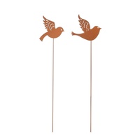Mica decorations Mica Gartenstecker Vogel Rost 115 cm