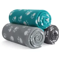 Wometo eco 3er-Set Tierdecke Hundedecke aus 100% recyceltem Material