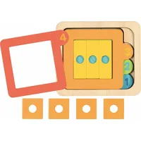 GoKi Schichtenpuzzle Zahlen und geometrische Formen (15 Teile)