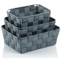Kela Korb-Set Alvaro 3er Polypropylen Grau