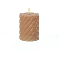 MARELIDA LED Kerze Twist 12,5 cm altrosa