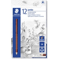 Staedtler Noris Jumbo 1285 Schreiblernstift Bleistift 2B schwarz/rot, 1