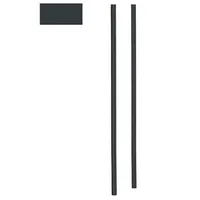 Heibi Briefkastenständer 170 cm aus Stahl grau RAL 7016