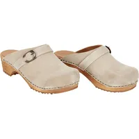 Sanita Wood-Hedi Open Clog Beige Gr.39 | Beige |