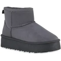 VAN HILL Damen Winter Boots in Grau