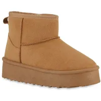 VAN HILL Winter Boots in Hellbraun