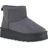 VAN HILL Damen Winter Boots in Grau
