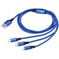 Akyga USB-Kabel USB-A Stecker, Apple Lightning Stecker, USB-C® Stecker,