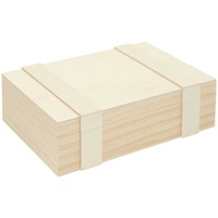 Rico Design Holz-Kiste/Aufbewahrungsbox mit 6-facher Einteilung