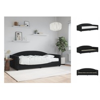 VidaXL Tagesbett mit Matratze Schwarz 90x200 cm Samt