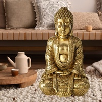 Boltze Gruppe - Wohndekoration Buddha Figur Wohnzimmer Dekofigur, Skulptur