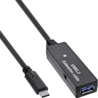 InLine USB 3.2 Gen.1 Aktiv-Verlängerung, USB-C Stecker an USB-A