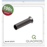 Quadrios 22C475 Aderendhülse 1 mm2 Unisoliert 100 St.