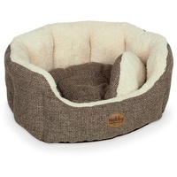 Nobby Komfort Bett oval "ALBA" braun L x B