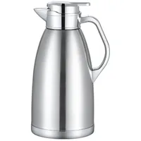 Rungassi Thermoskanne Isolierkanne Kaffeekanne 2,3 Liter FLSK2,3 (Silber)