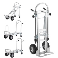 Vevor 4-in-1 Sackkarre Klappbar 363/454kg Tragfähigkeit Transportkarre Aluminiumlegierung &