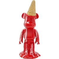 Kare Design Deko Figur Gelato Bear, Rot, Bär, Polyresin,