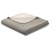 Biederlack Kuscheldecke Doubleface 150 x 200 cm Mischgewebe Graphit