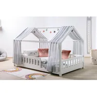 TICAA Hausbett Kim 100 x 200 cm Kiefer massiv