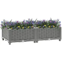VidaXL Hochbeet 80x40x23 cm Polypropylen