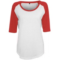 Build Your Brand Damen BY022-Ladies 3/4 Contrast Raglan Tee
