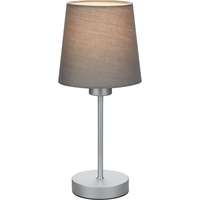 Briloner - Nachttischlampe mit Kabelschalter, Lampenschirm aus Stoff, E14