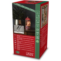 Konstsmide 4293-550 LED Wasserlaterne Karussel Weihnachtsbeleuchtung, Rot, Warm Weiß