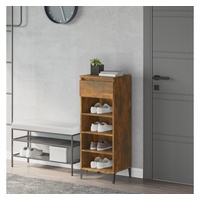 VidaXL Schuhregal Räuchereiche 40x36x105 cm Holzwerkstoff