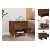 VidaXL Nachttisch Braun Eichen-Optik 50x46x50 cm Holzwerkstoff