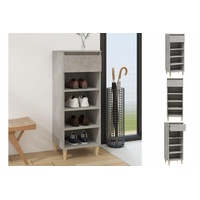VidaXL Schuhschrank Betongrau 40x36x105 cm Holzwerkstoff