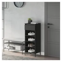 VidaXL Schuhregal Schwarz 40x36x105 cm Holzwerkstoff