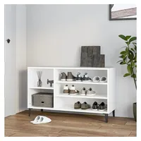VidaXL Schuhregal Weiß 102x36x60 cm Holzwerkstoff