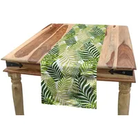 ABAKUHAUS Frühling Tischläufer, Tropic exotische Palmen, Esszimmer Küche Rechteckiger