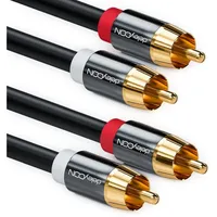 DeleyCON 15m Cinch Kabel Stereo Audio Cinch RCA Kabel