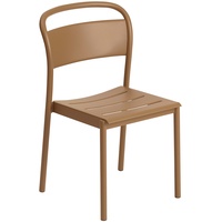 Muuto Linear Steel Side Chair, burnt orange