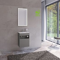 Keuco Stageline Waschtischunterschrank, 32822290002, Lack Seidenmatt, Glas satiniert